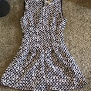 Flattering Black & White Dress